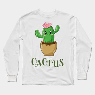 Cute Cactus Long Sleeve T-Shirt